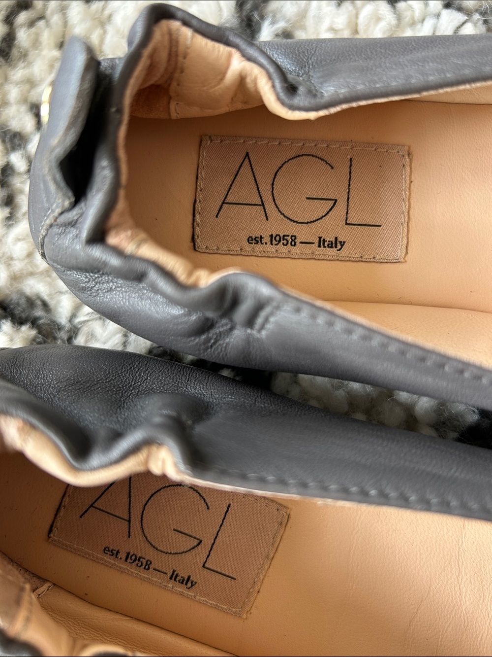 AGL (Attilio Giusti Leombruni) Leather Italian Ballet Flats Italy Size 35 / US 5 - Picture 5 of 9
